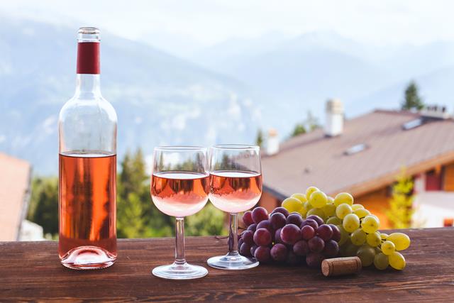 Wino różowe