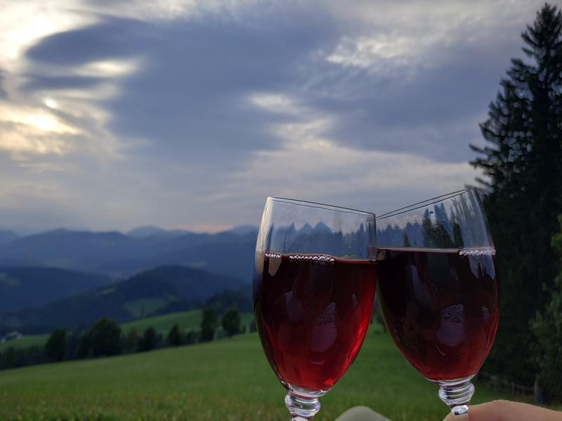 lampki czerwone wino