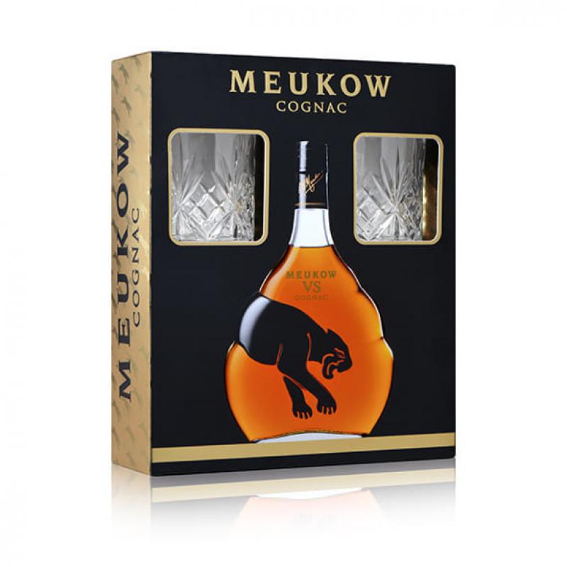 koniak-meukow-xo-ice-panther-cognac-0-7l-40proc-2-szklanki