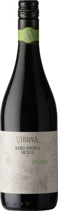 Wino Vinuva Nero D\'Avola Organic czerwone, wytrawne 0,75l