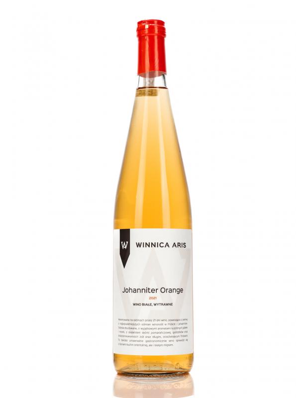 Wino Aris Johanniter Orange 2021 - wino regionalne białe, wytrawne 