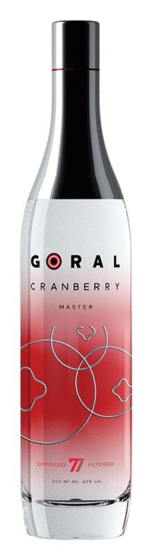 Wódka Goral Master Cranberry 0,7l - wysokiej jakości wódka żurawinowa w unikatowej butelce