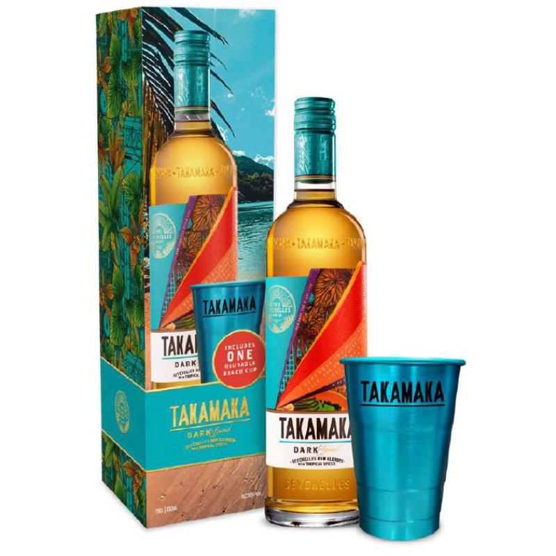 Rum Takamaka Spiced 0,7l- zestaw z kubkiem 