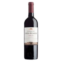 Wino Domaine Des Cres Ricards Merlot czerwone, wytrawne 0,75l 13,5% Francja