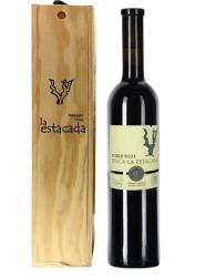 Wino hiszpańskie Finca La Estacada Barrica 6 miesięcy Tempranillo czerwone, wytrawne 1,5l